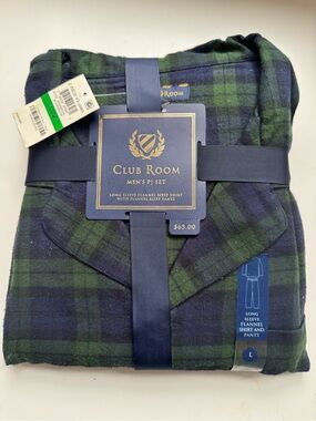 New with Tags Flannel PJ Set by Club Room Sz. L 
Winter Cozy Loungewear